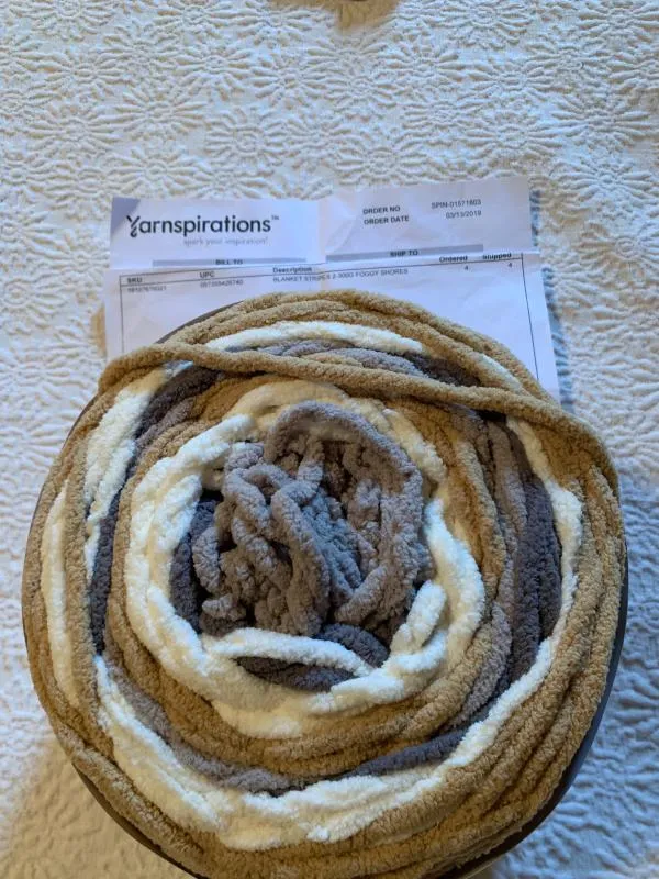 Bernat Blanket Stripes Chenillegarn 300g Streifen