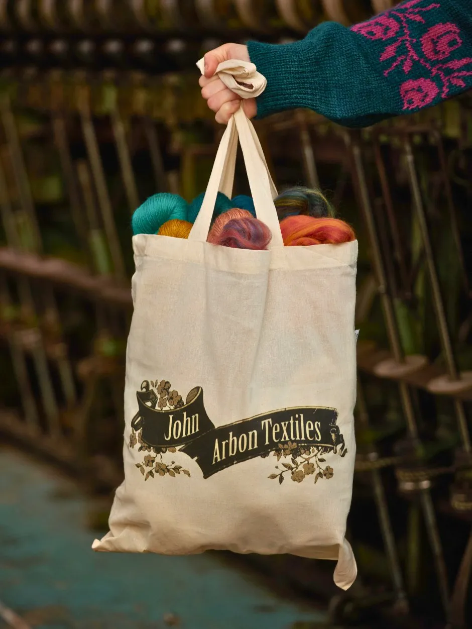John Arbon Tote Bag Stofftasche Recycling-Baumwolle 37x42cm natur