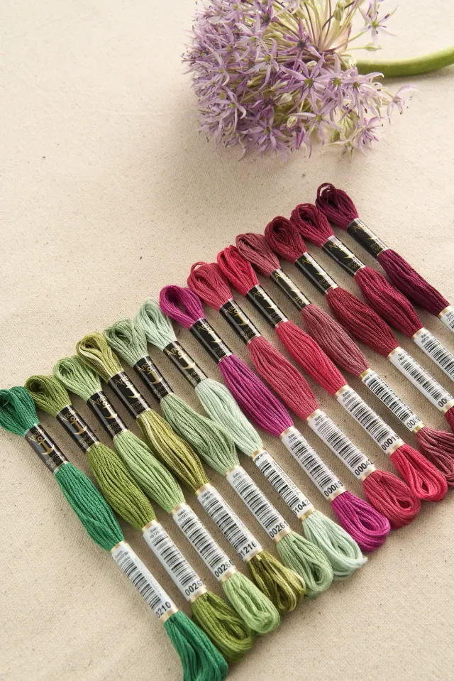 Anchor Garden Palette Crimson Stickgarn-Set 13 Stränge