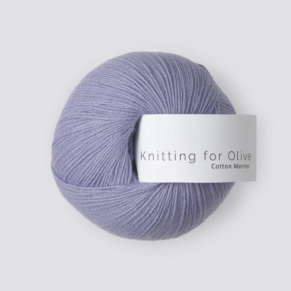 Knitting for Olive Cotton Merino Wolle Blueberry Ice Cream 50g
