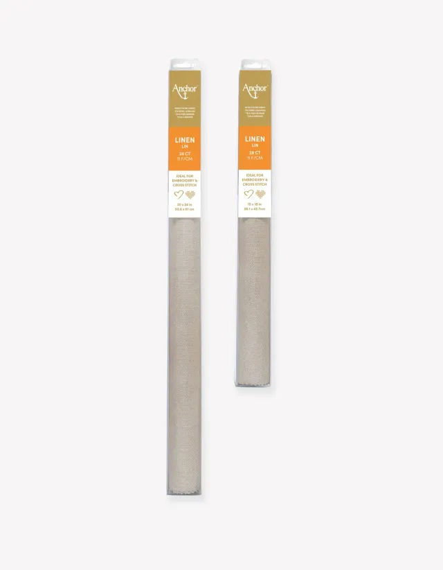 Anchor Linen Stickstoff Leinen natur 28 Count Small