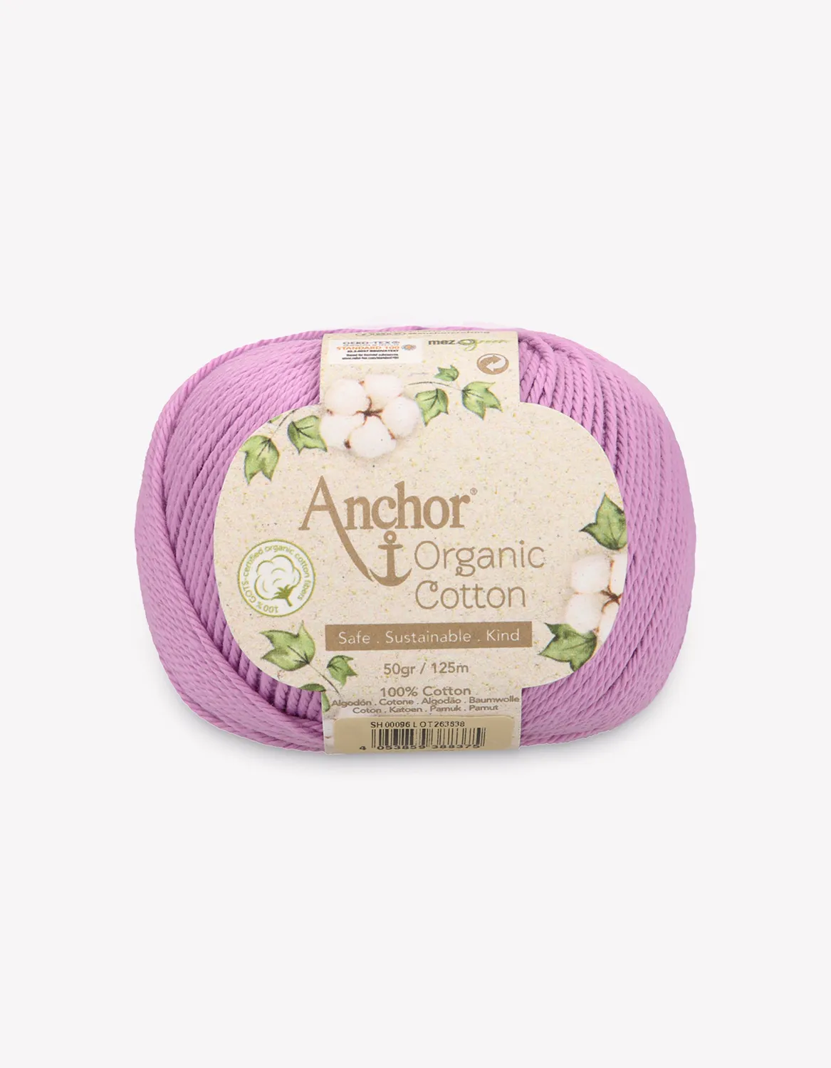 Anchor Organic Cotton Baumwollgarn 50g matt natur