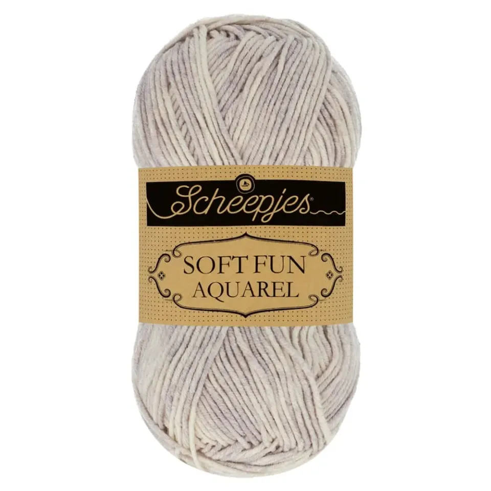 Scheepjes Softfun Aquarel 804 Cloudescape Garn 1x50g grau