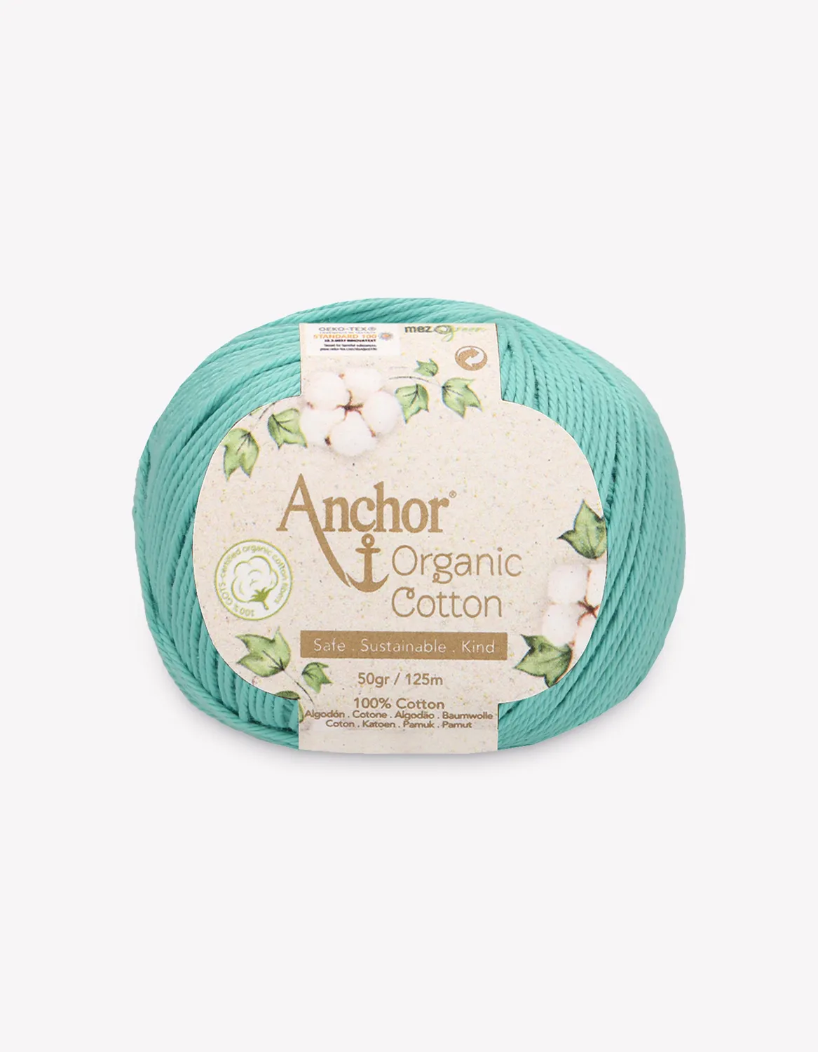 Anchor Organic Cotton Baumwollgarn 50g matt natur