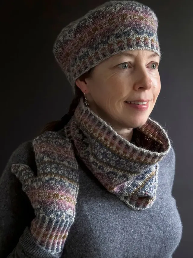 John Arbon Marcela Strickkit Handschuhe Colorwork Set