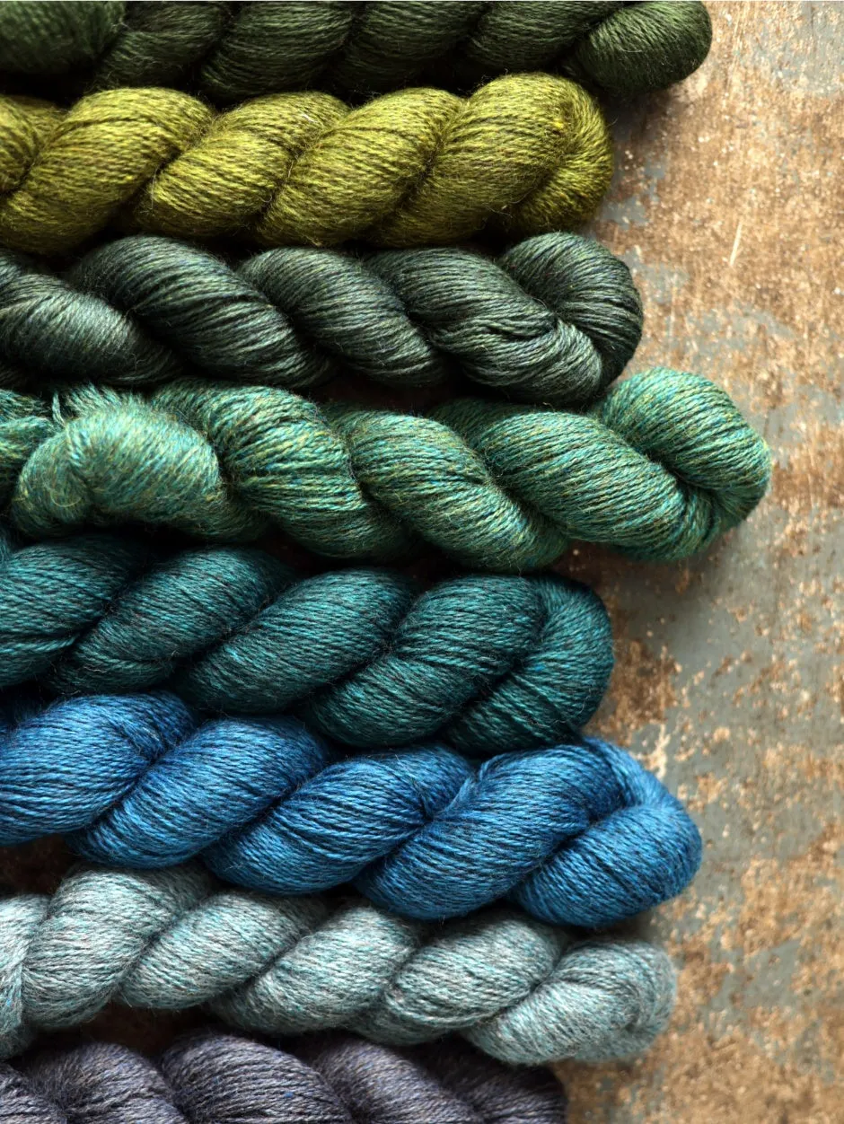 John Arbon Harvest Hues Worsted Wolle 100g meliert Herbst