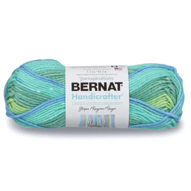 Bernat Handicrafter Cotton Stripes Baumwollgarn Pinky Stripes Spültuch
