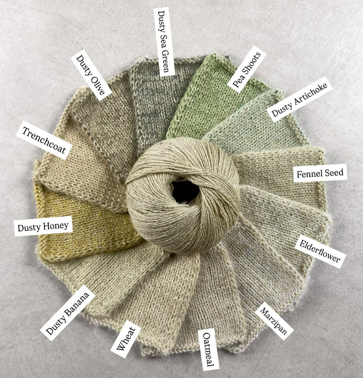 Knitting for Olive Merino Wolle Fennel Seed Hellgrün meliert