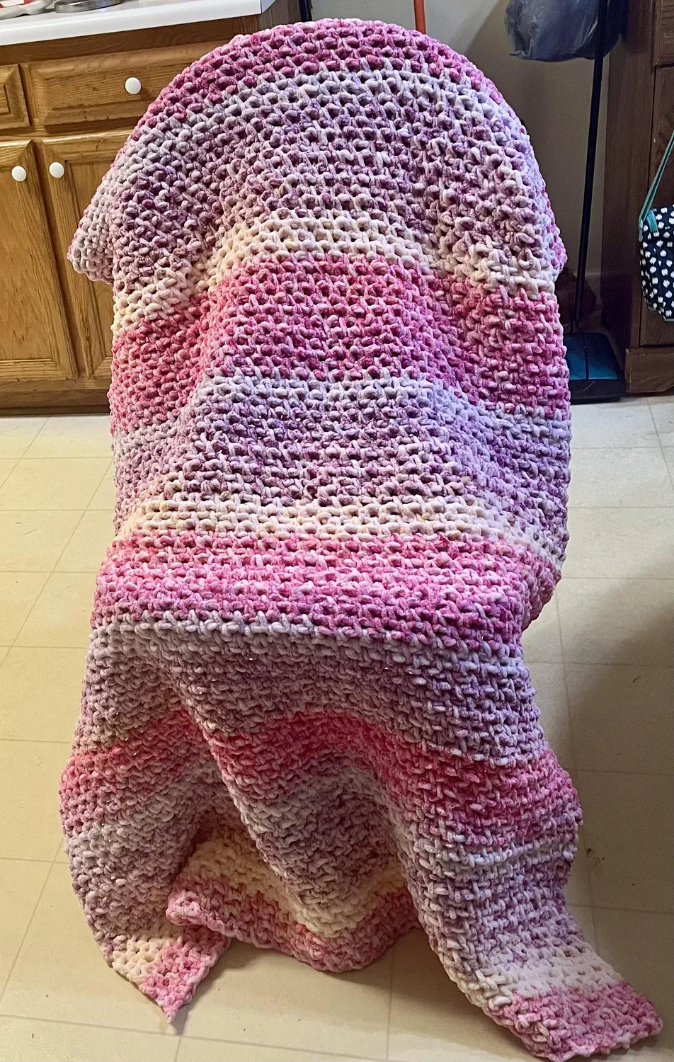 Bernat Blanket Ethereal Stripes Chenillegarn 300g gesprenkelt