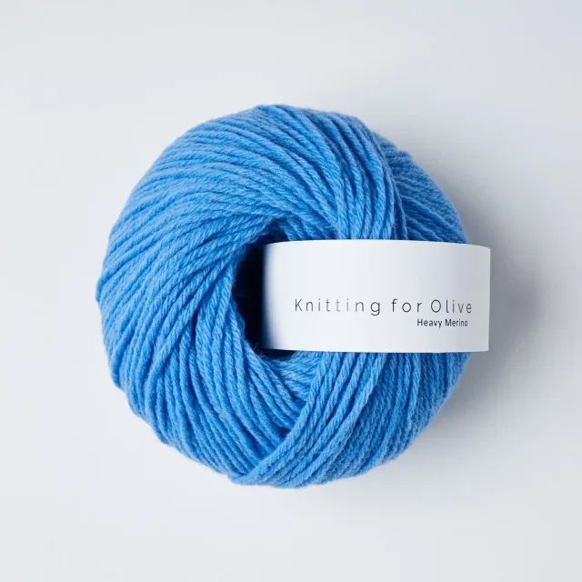 Knitting for Olive Heavy Merino Poppy Blue Wolle 50g blau