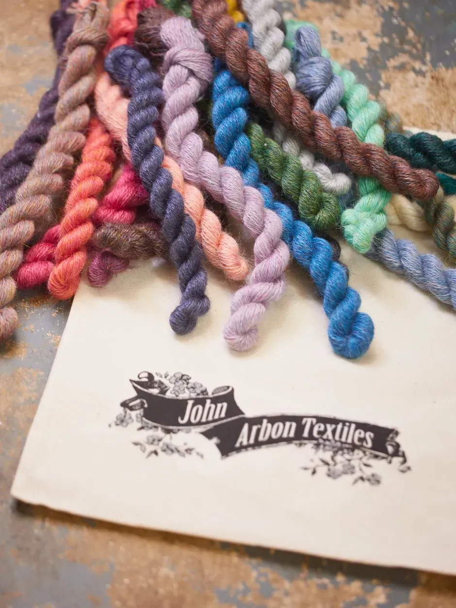 John Arbon Seafarer Stickset Lace 25x10g Seide Tasche