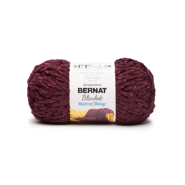 Bernat Blanket Matte & Shiny Chenillewolle 300g Glanzgarn Decke