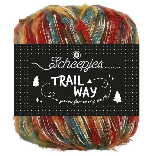 Scheepjes Trailway 008 Autumn Leaves Garn 50g Rot Braun