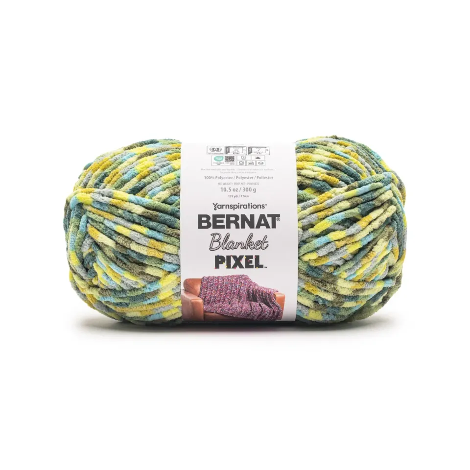 Bernat Blanket Pixel Garn 300g bunter Farbwechsel