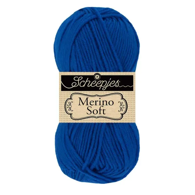 Scheepjes Merino Soft 611 Mondrian Garn 1x50g blau