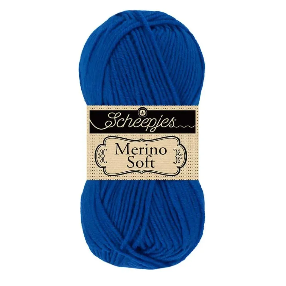 Scheepjes Merino Soft 611 Mondrian Garn 1x50g blau