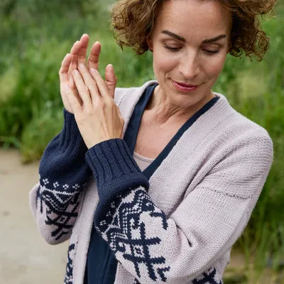 Rosy Green Wool Harbour Lights Anleitung Cardigan Colorblock
