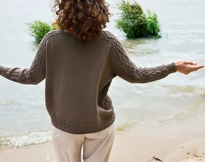 Rosy Green Wool Vivat Strickanleitung Pullover Zopf