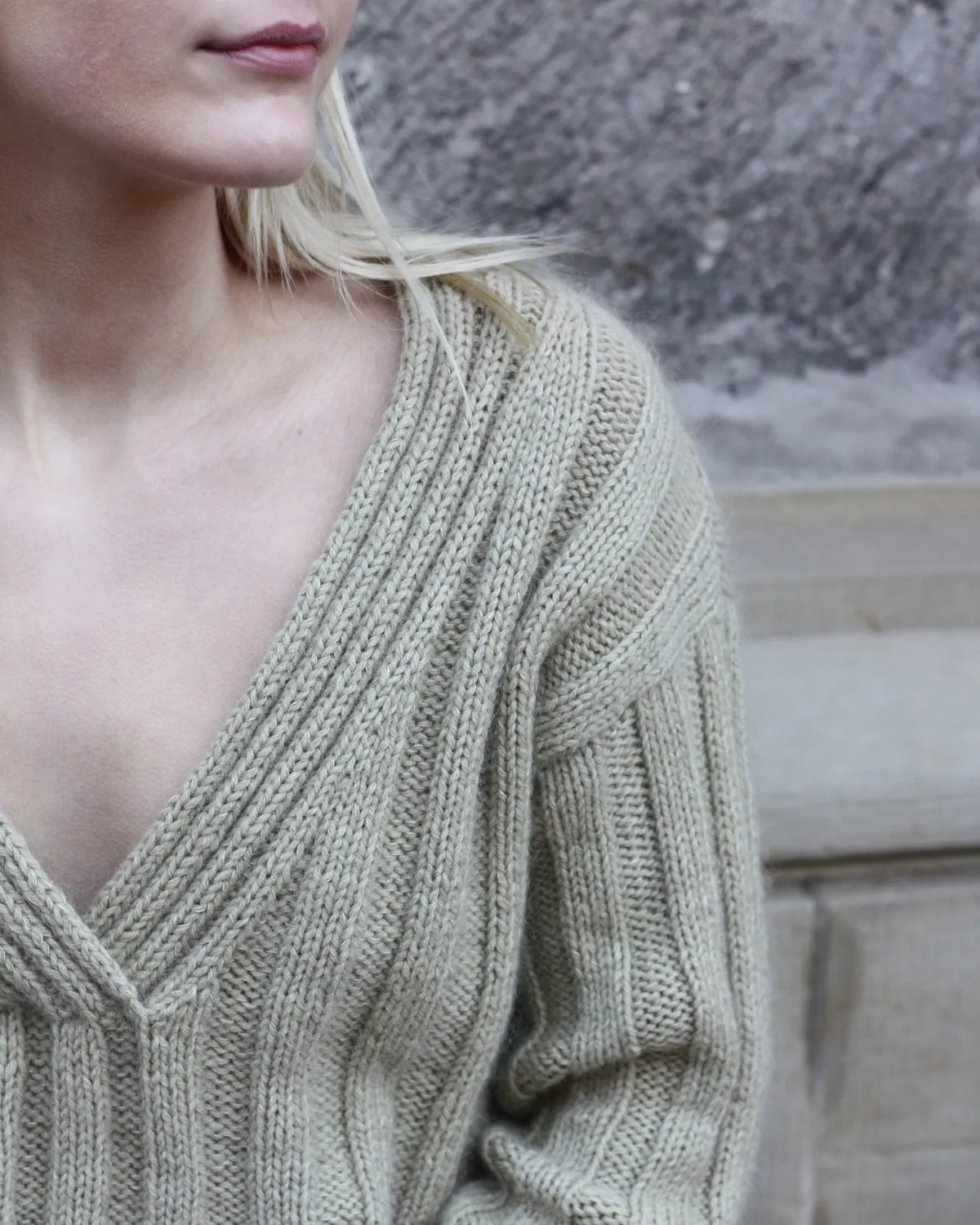 Knitting for Olive Fennel Sweater Strickanleitung Deutsch Oversize-Rippe
