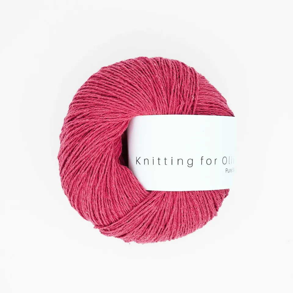 Knitting for Olive Pure Silk Seidengarn Raspberry Red Rot