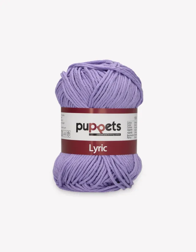 Anchor Puppets Lyric Häkelgarn Baumwolle 50g Stärke 8