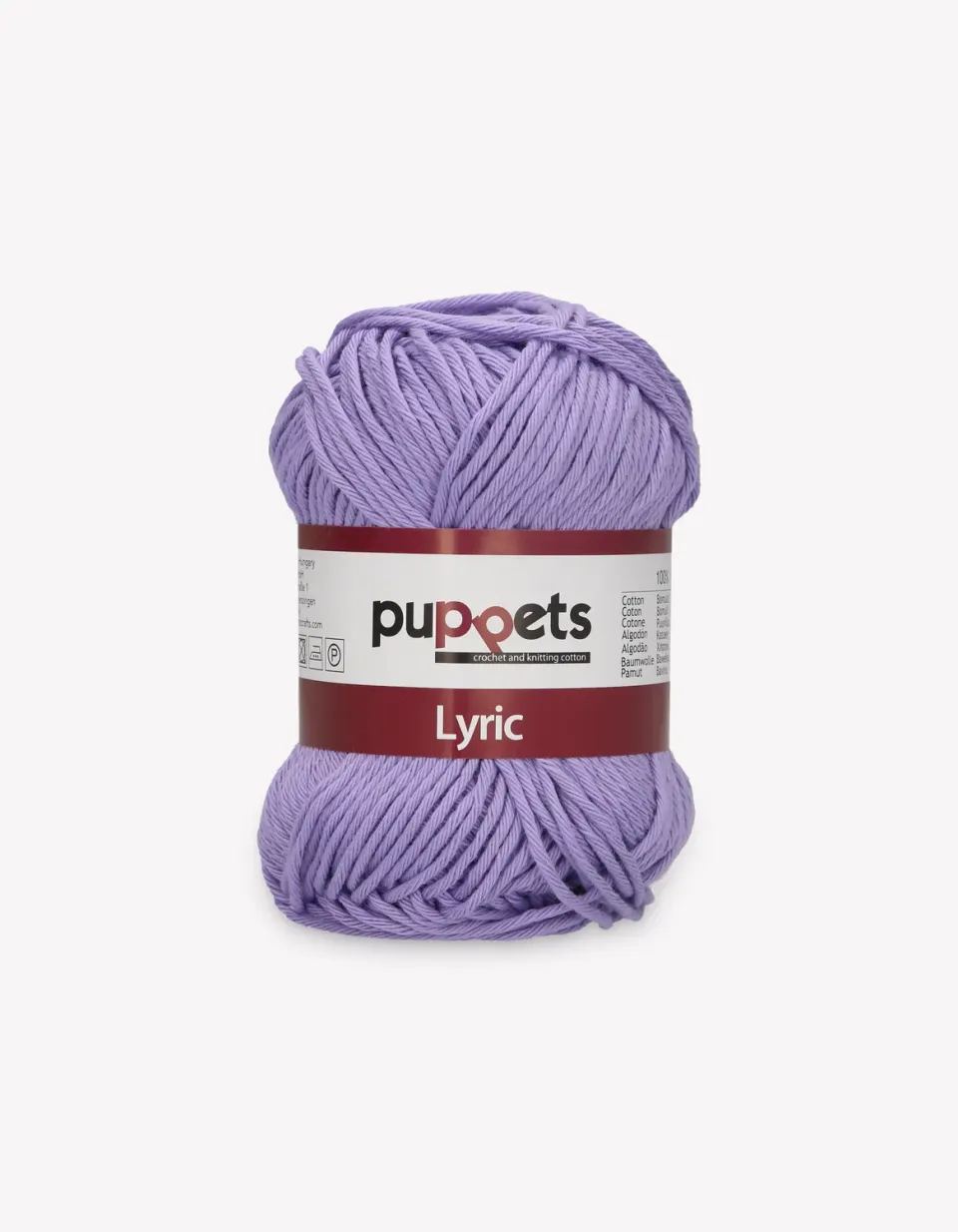 Anchor Puppets Lyric Häkelgarn Baumwolle 50g Stärke 8