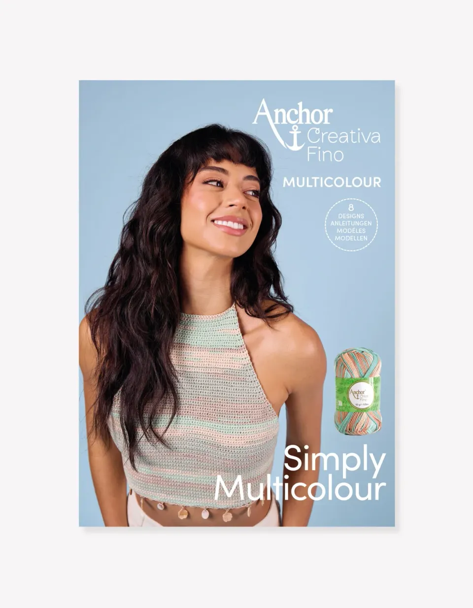 Anchor Creativa Fino Multicolour Anleitungsheft 8 Modelle