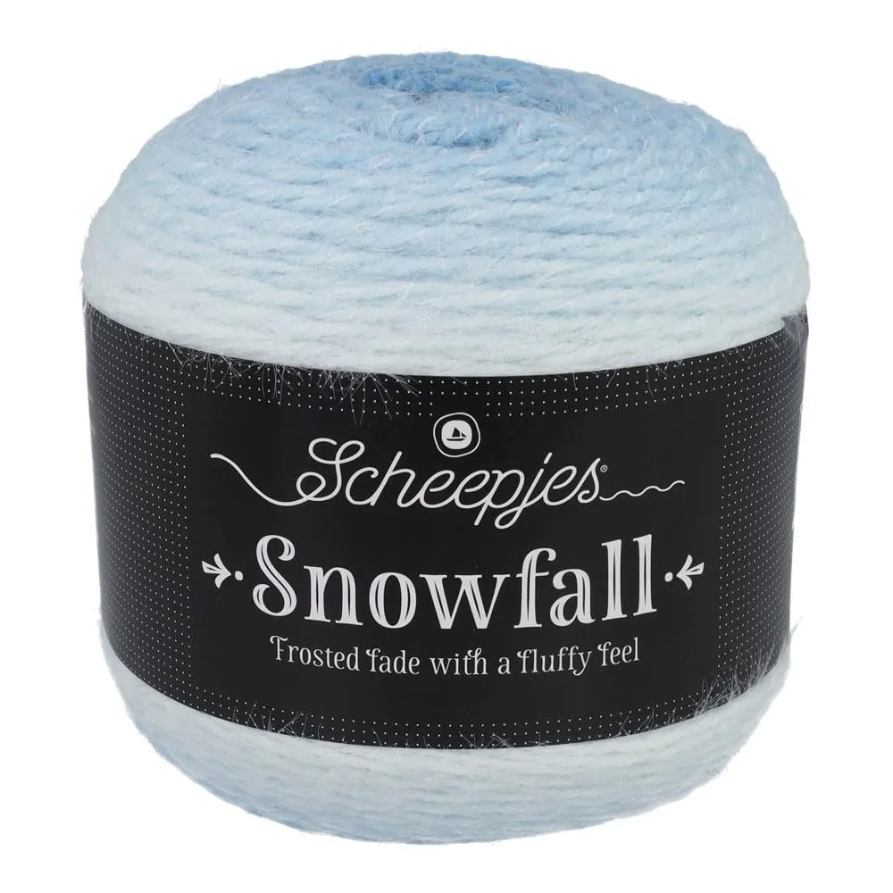 Scheepjes Snowfall 08 Nordpol Blau Garn 200g uni