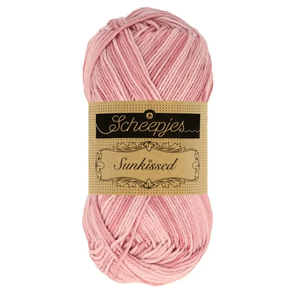 Scheepjes Sunkissed 009 Strawberry Ice Garn 50g Baumwolle