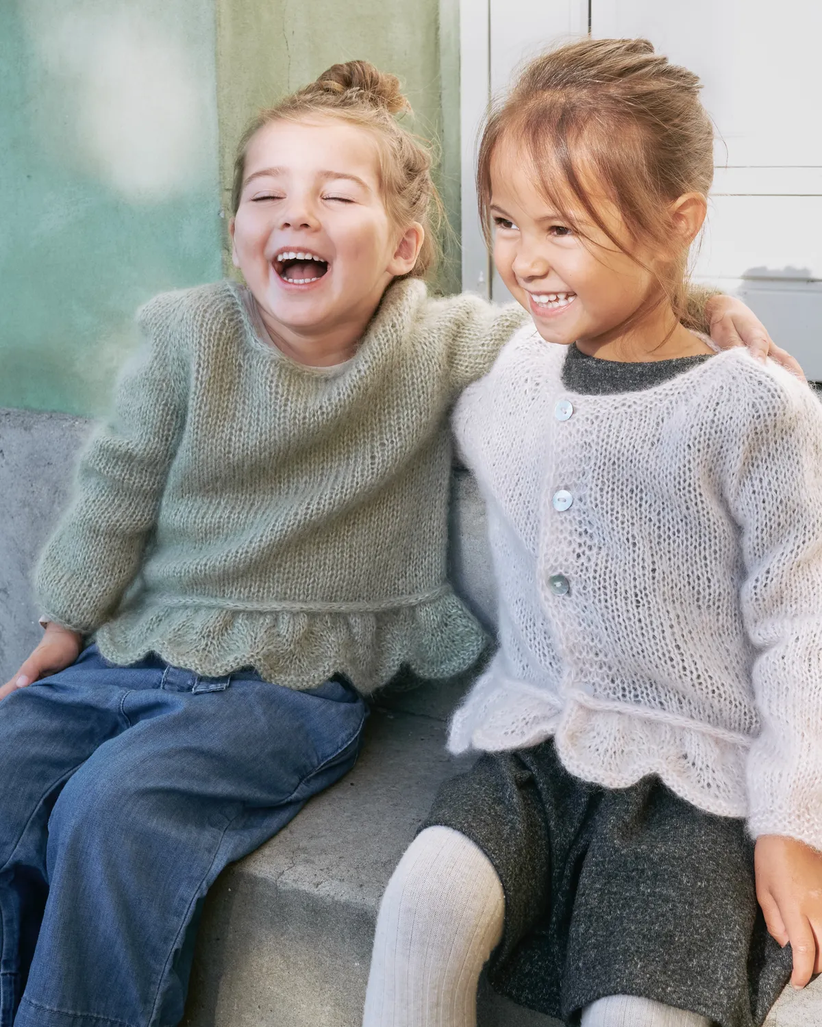 Knitting for Olive Poppy Sweater Strickanleitung Kinder Rüsche