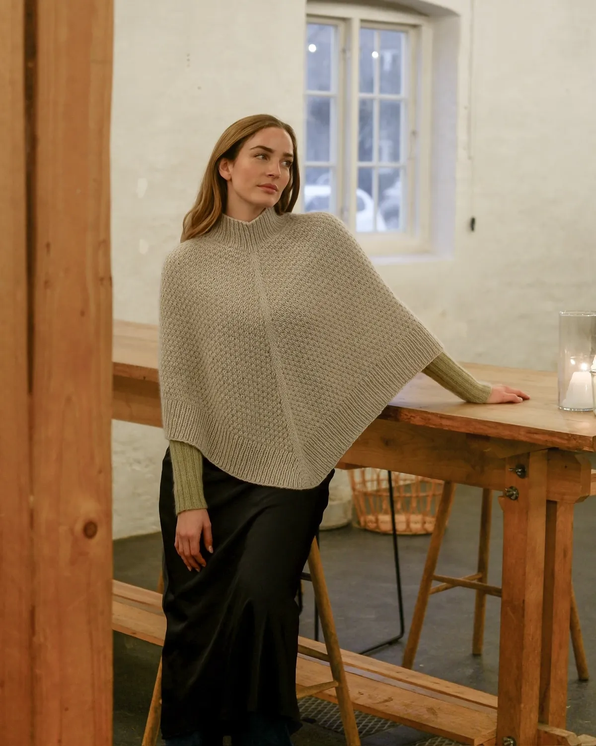 Knitting for Olive Elvira Poncho Strickanleitung Struktur