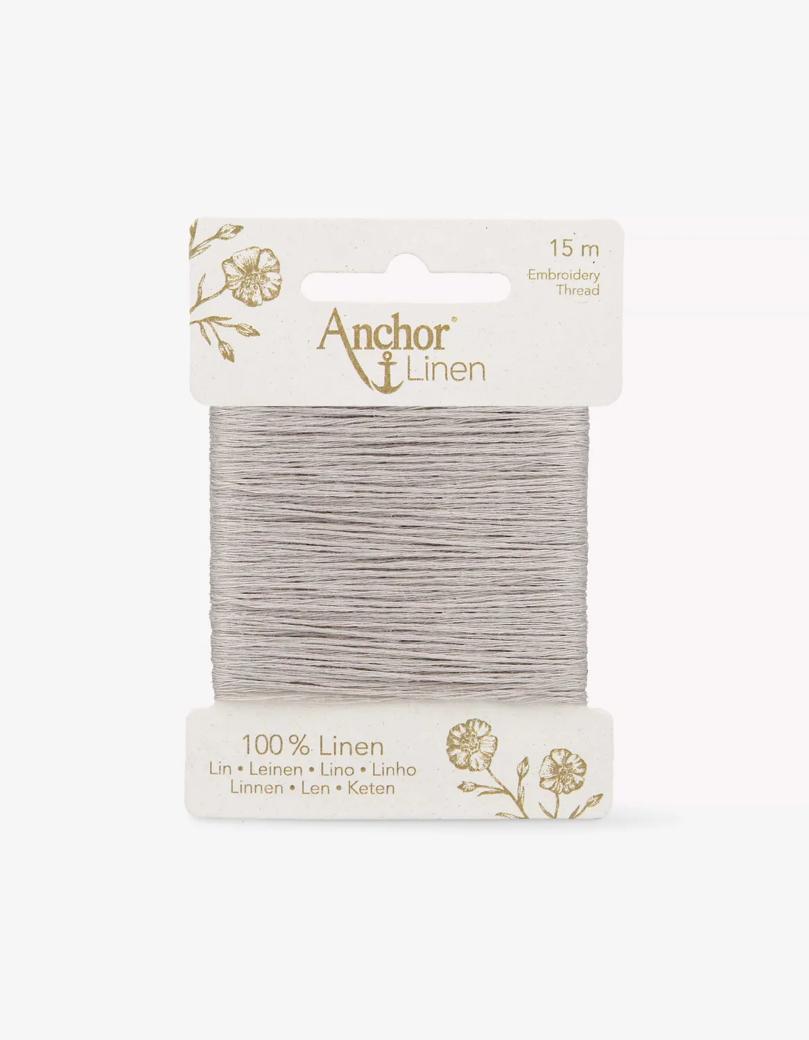 Anchor Linen Leinengarn 15m natur matt 6-fädig