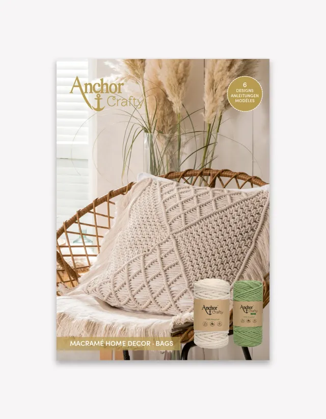 Anchor Crafty Macramé Anleitungsbuch Deko 6 Modelle