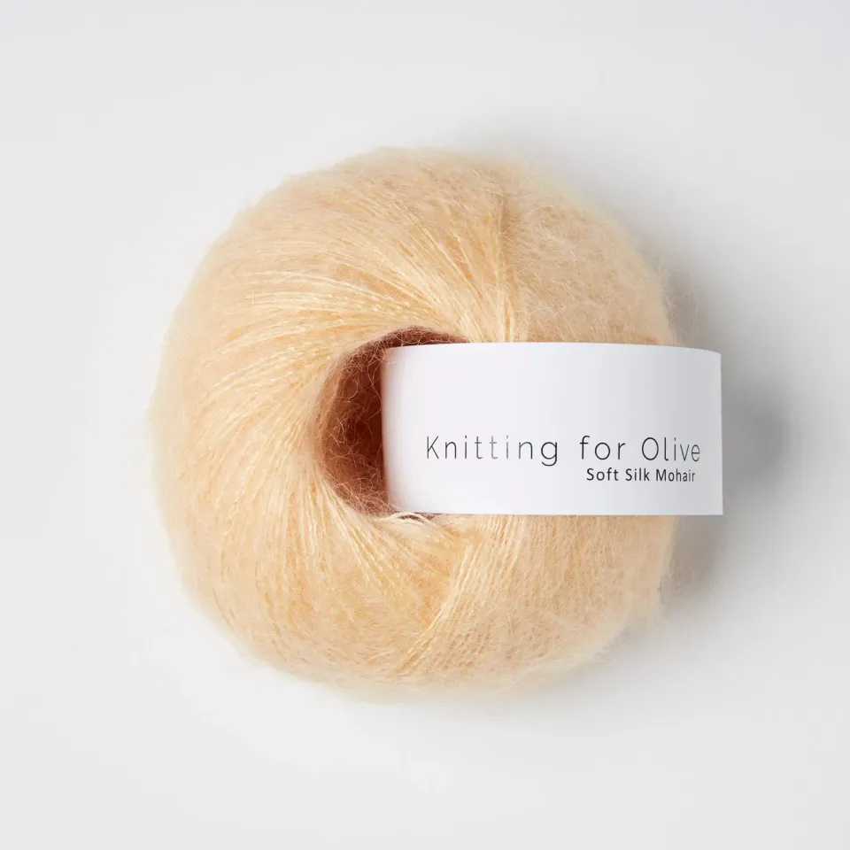 Knitting for Olive Soft Silk Mohair Mohairgarn Soft Peach apricot