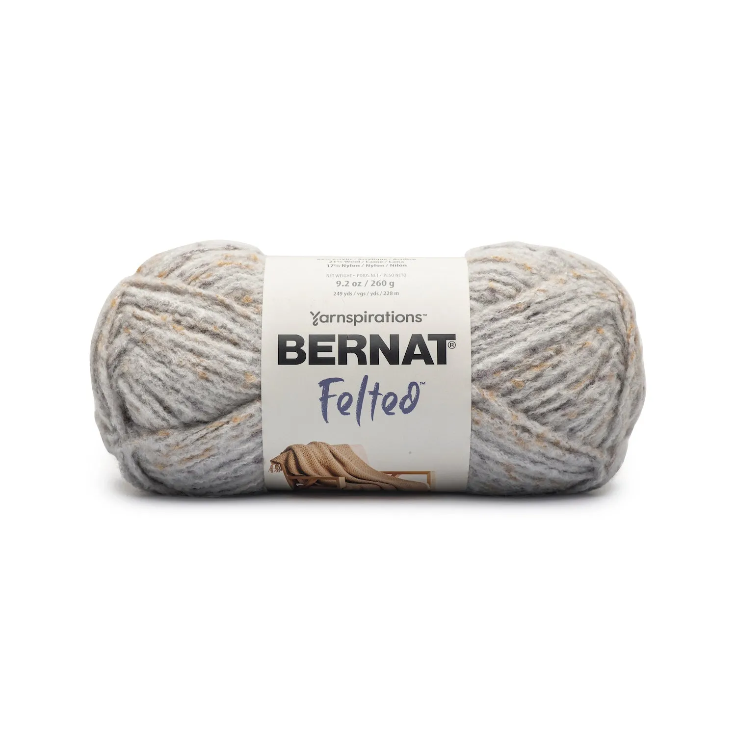 Bernat Felted Garn Acryl-Wollmischung dick flauschig