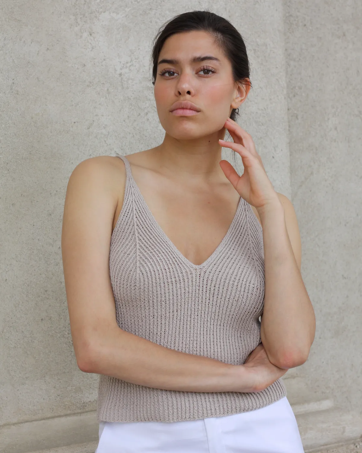 Knitting for Olive Chrysler Top Strickanleitung Damen Rippstrick
