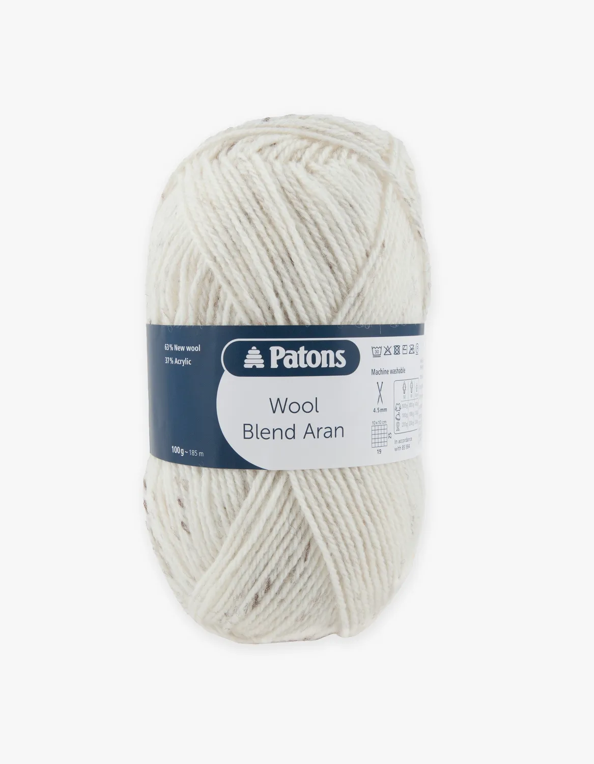 Patons Wool Blend Aran Wolle 100g 185m Tweed
