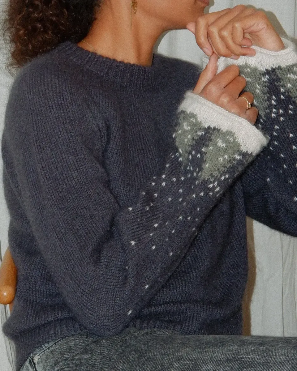 Knitting for Olive Snow Sweater Strickanleitung Erwachsene XS-5XL