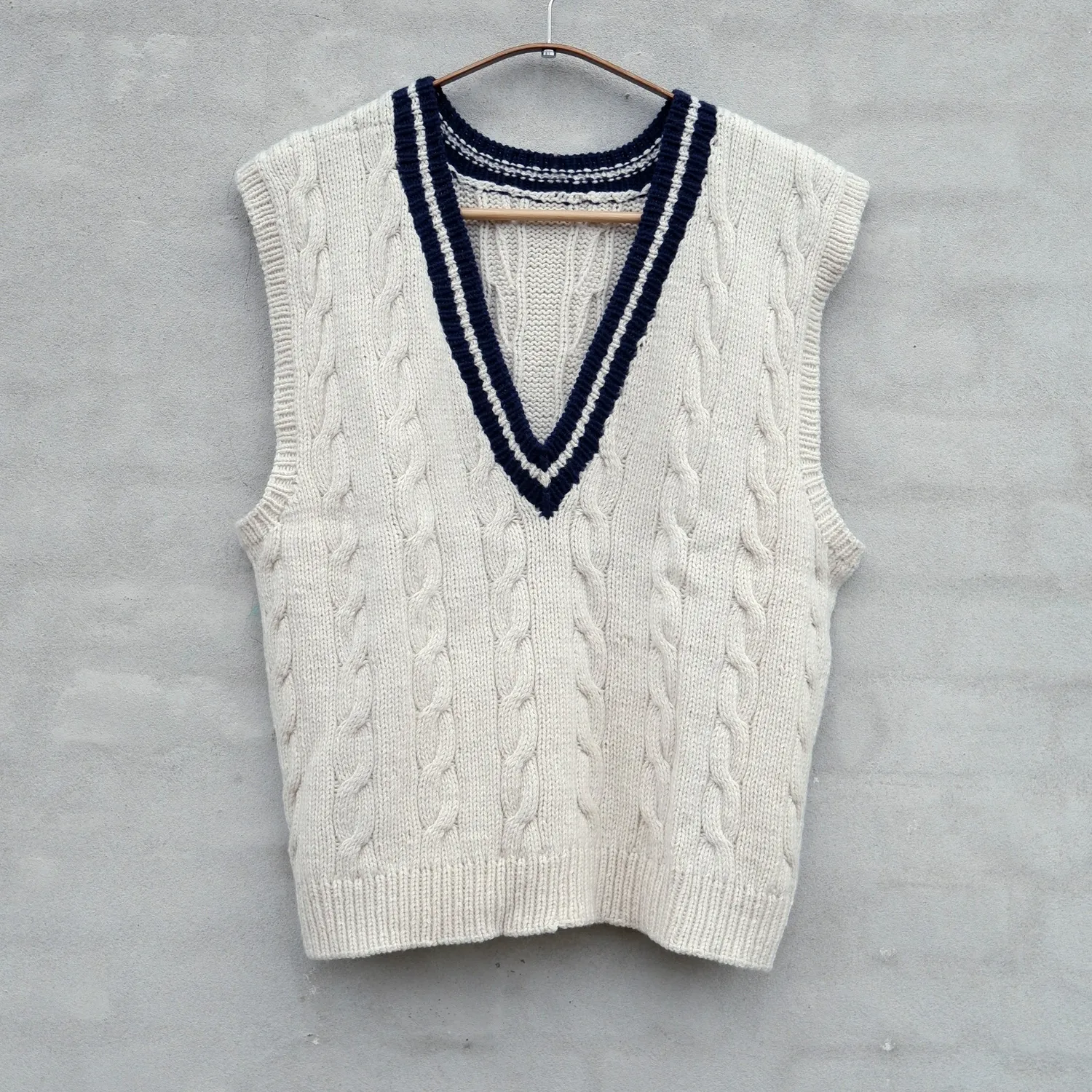 Knitting for Olive Eton Slipover Weste Anleitung Deutsch XS-4XL