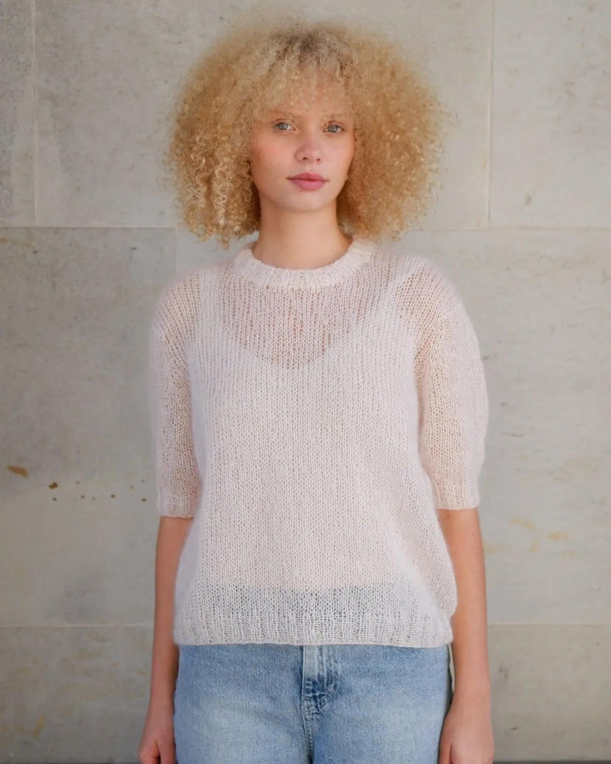 Knitting for Olive Mollie Tee Strickanleitung deutsch Top-down-Tee
