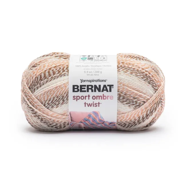 Bernat Sport Ombre Babywolle 280g zarter Farbverlauf