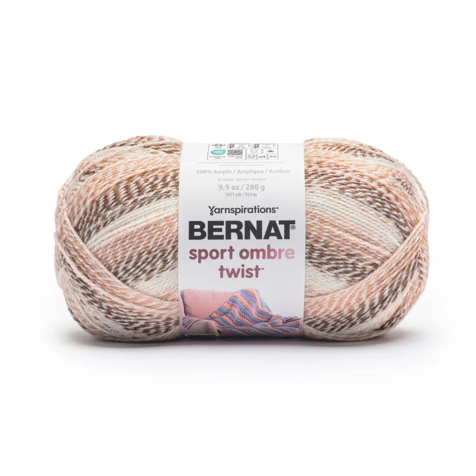 Bernat Sport Ombre Babywolle 280g zarter Farbverlauf