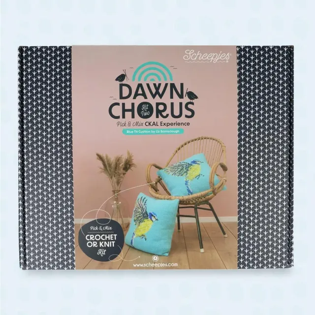 Scheepjes CKAL Blue Tit Kissen-Kit Dawn Chorus Häkeln