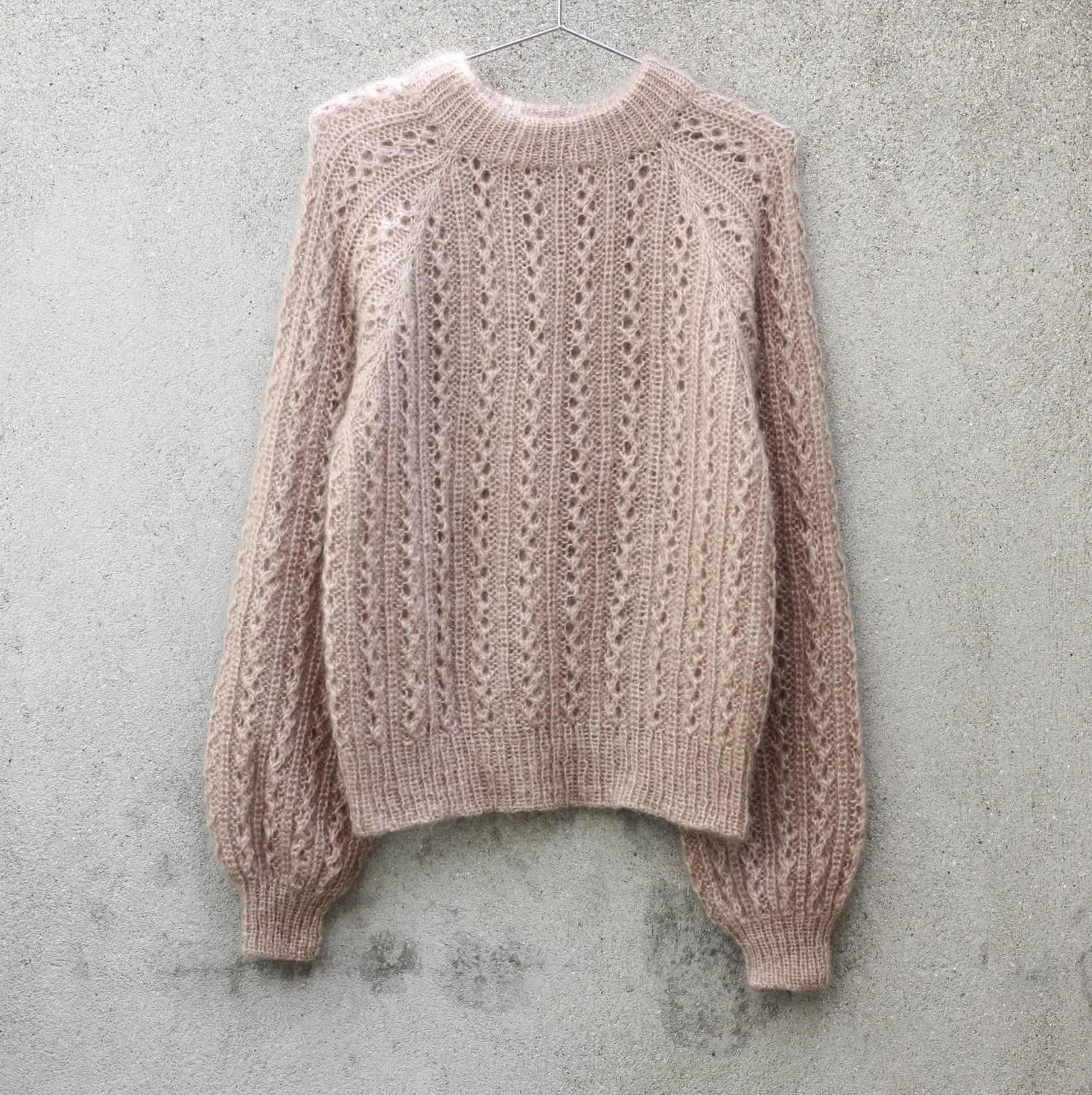 Knitting for Olive Waffle Sweater Strickanleitung Deutsch Mohair