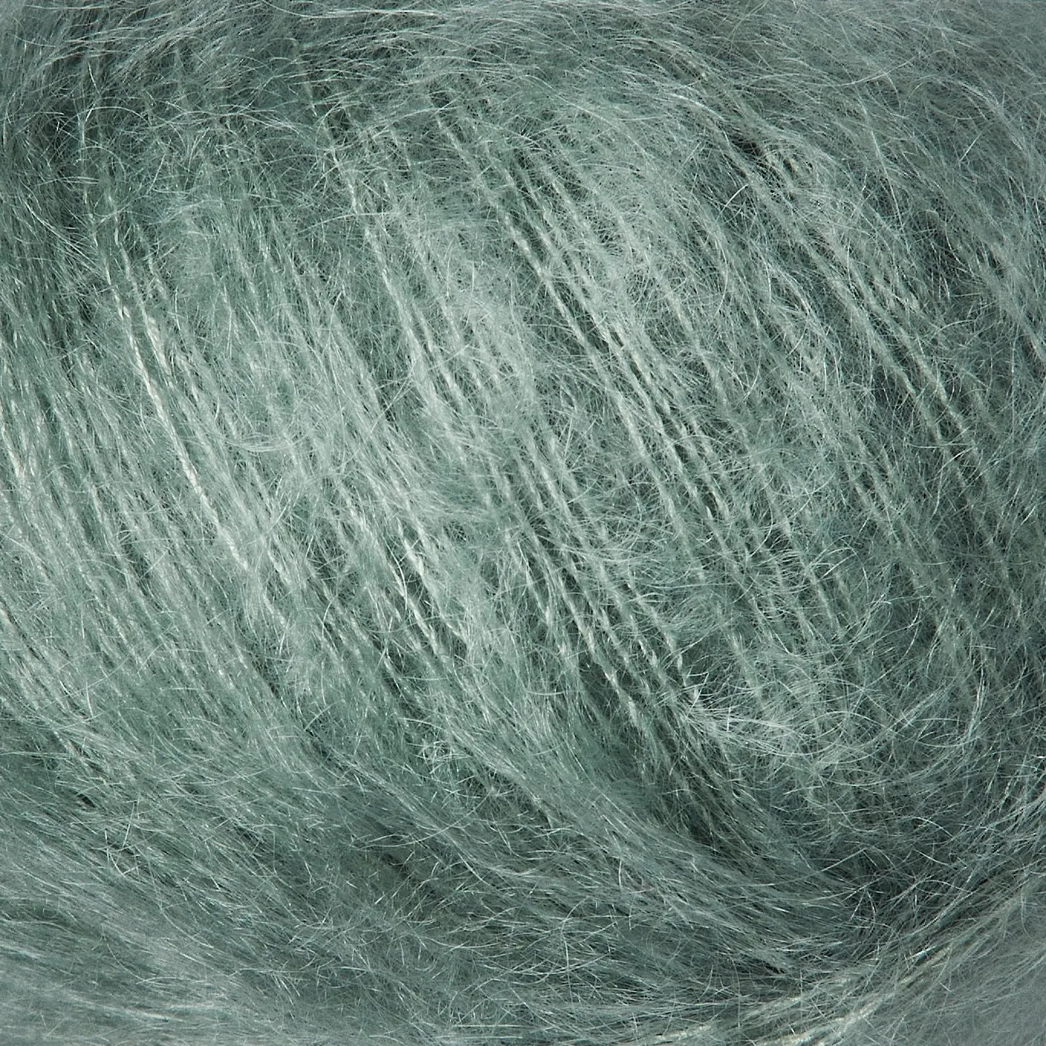 Knitting for Olive Soft Silk Mohair Wolle Dusty Aqua 25g blaugrün