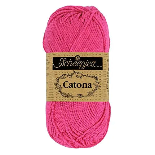 Scheepjes Catona 50g Häkelgarn rosa mercerisiert