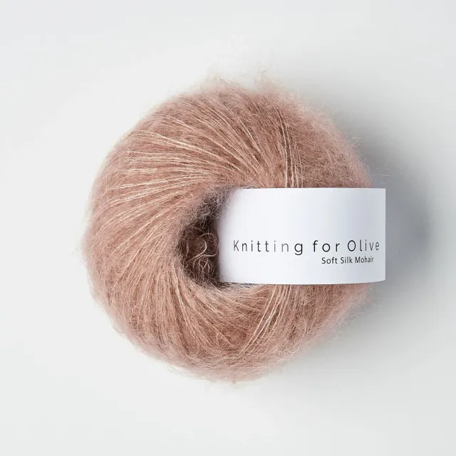 Knitting for Olive Soft Silk Mohair Wolle Rose Clay 25g