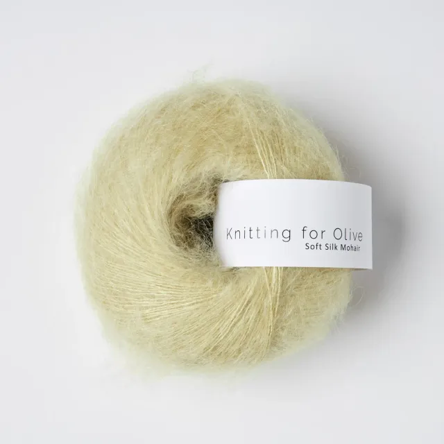 Knitting for Olive Soft Silk Mohair Dusty Banana Wolle 25g