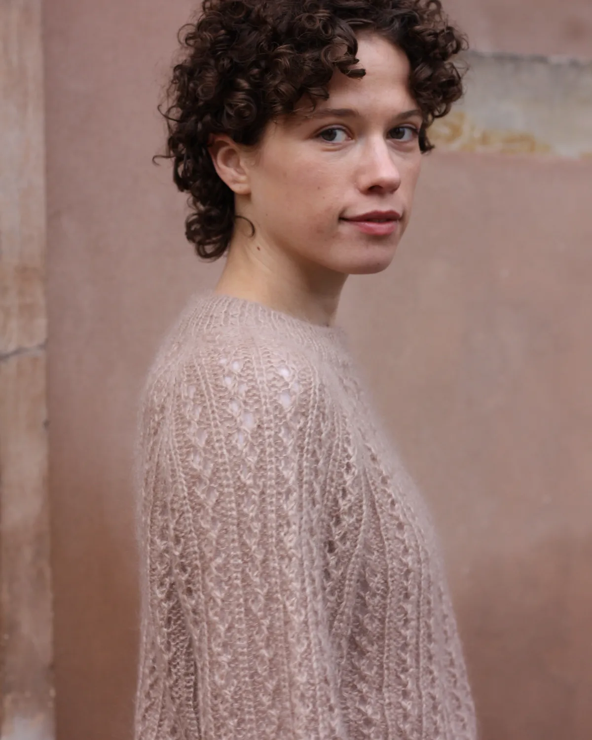 Knitting for Olive Waffle Sweater Strickanleitung Deutsch Mohair