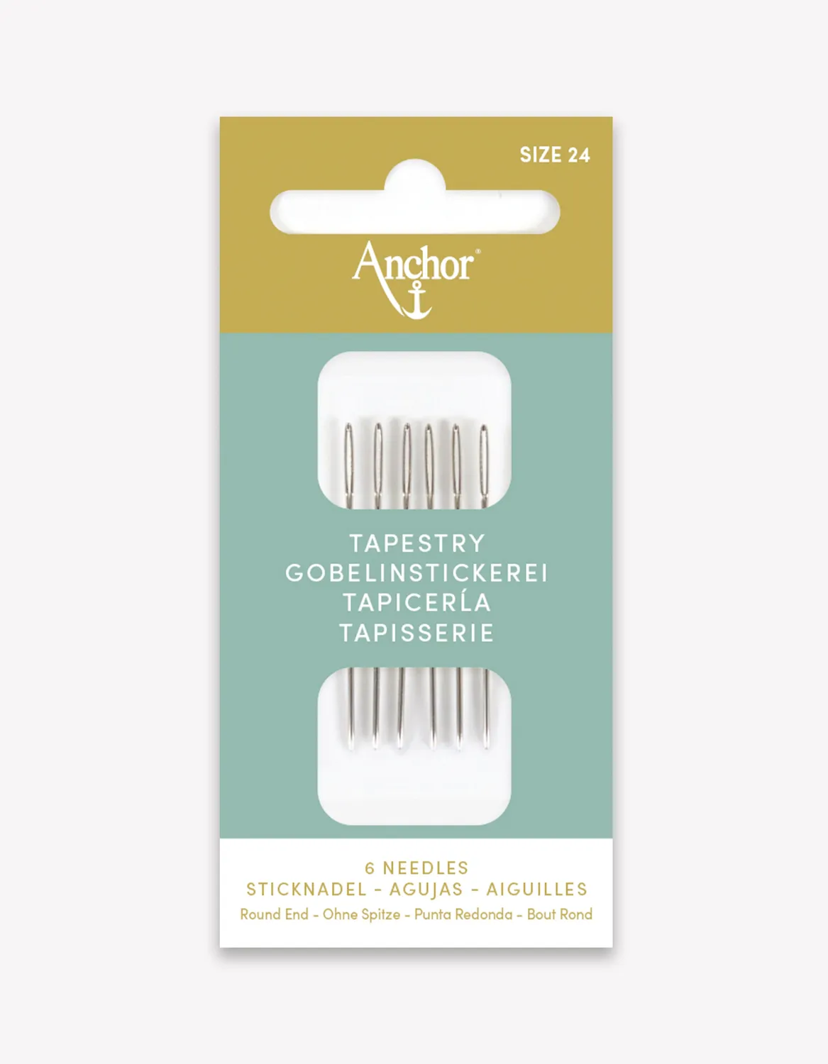Anchor Tapestry Sticknadeln 6er-Pack stumpf Gr. 18–28